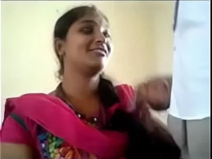 Telugu couple enjoys passionate sex, with a hot mom and eager lover.