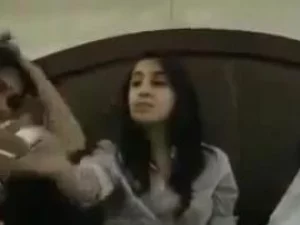 Young Pakistani couple talks dirty over the phone, leading to a steamy session.